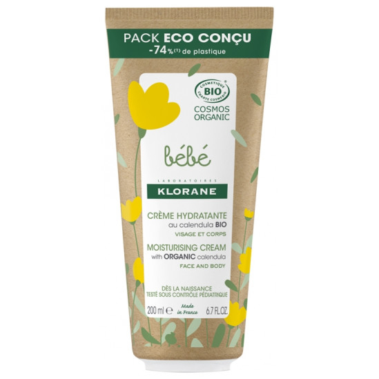 Klorane Bebe Creme Hidratante Bio - 200ml