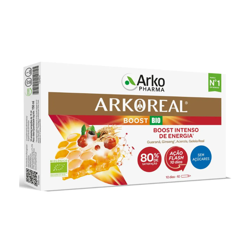 Arkoreal Boost Bio Intenso Energia solução (x10 ampolas)