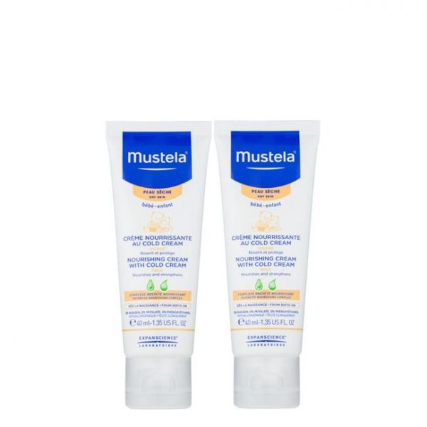 Mustela Bebe Pele Seca Creme Rosto - 40ml (Pack Duplo)