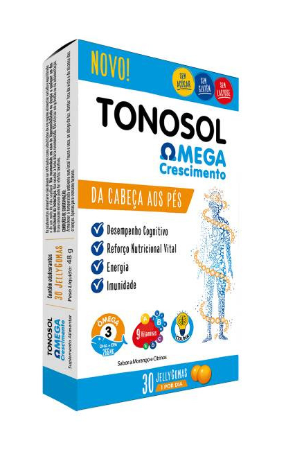 Tonosol Omega Crescimento (x30 gomas)