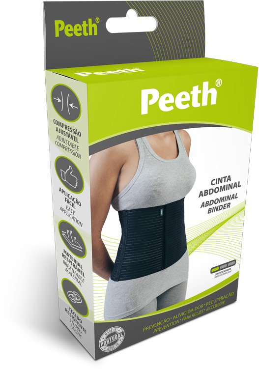 Peeth Cinta Abdominal _ Preta_ Tam. M
