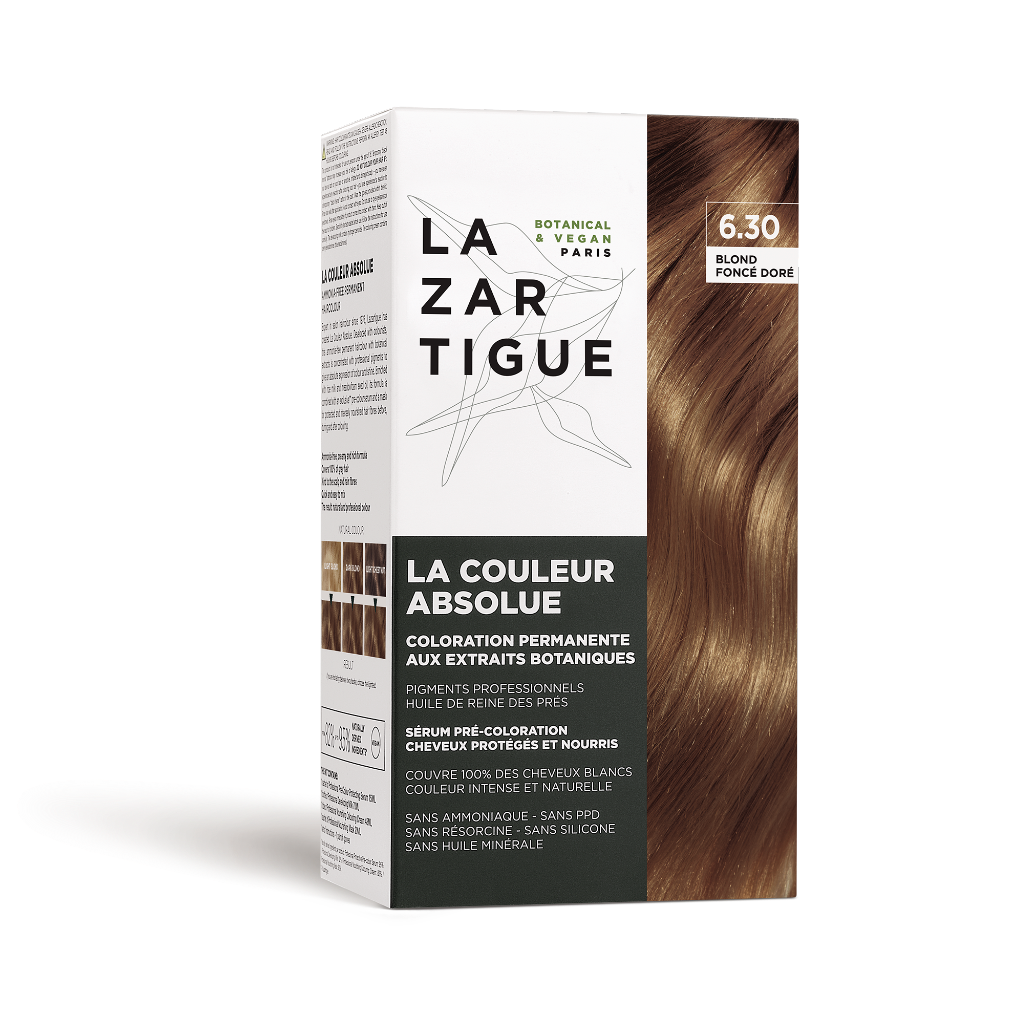 Lazartigue Coloração Permanente_ 6.30_ Louro Escuro Dourado