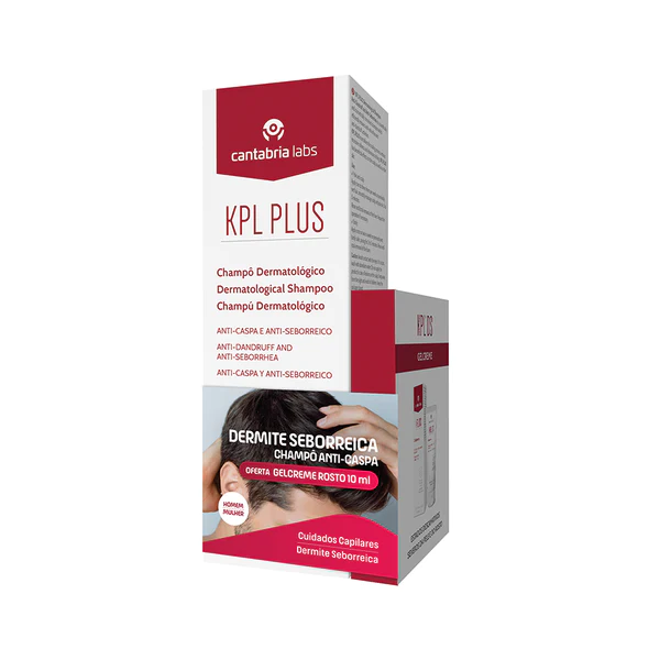 KPL Plus Champô Dermatológico Caspa/Seborreica  - 200ml + Oferta KLP DS Gel creme - 10ml