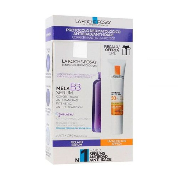 La Roche Posay Mela B3 Serum - 30ml  + Anthelios Uvmune SPF50+ - 15ml