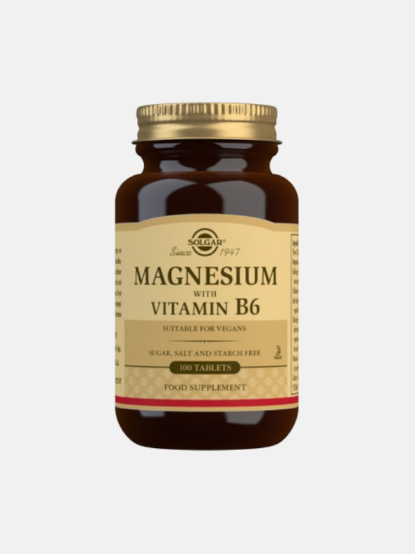 Solgar Magnésio + Vit B6 (x100 comprimidos)