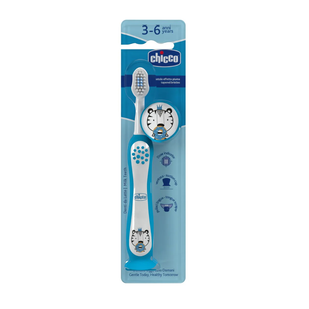 Chicco Escova Dentes Leite Tigre_ 3-6A