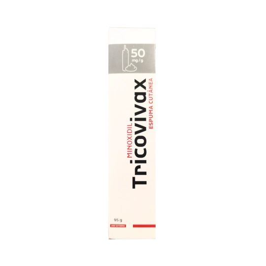 Tricovivax , 50 mg/g recipiente pressurizado 95 gr espuma cutanea