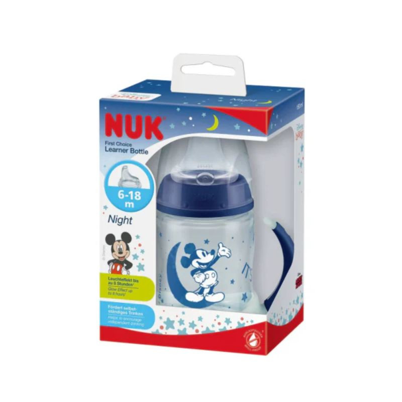 Nuk First Choice Biberão Aprendizagem Mickey Night - 150ml