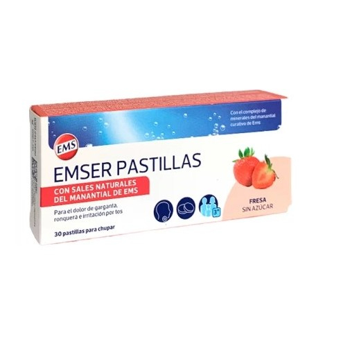 Emser Morango s/ açucar  (x30 pastilhas)