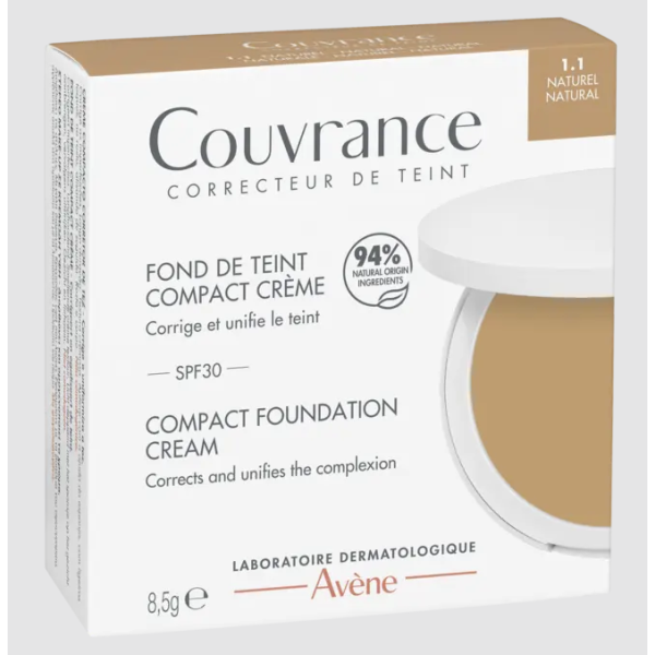 Avene Couvrance Creme Compacto_ Natural - 8,5G