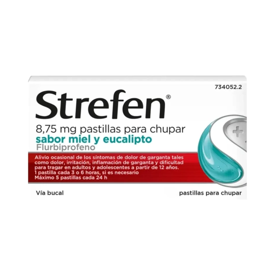 Strepfen Mel e Eucalipto sem Açúcar - 8.75 mg (x24 pastilhas)