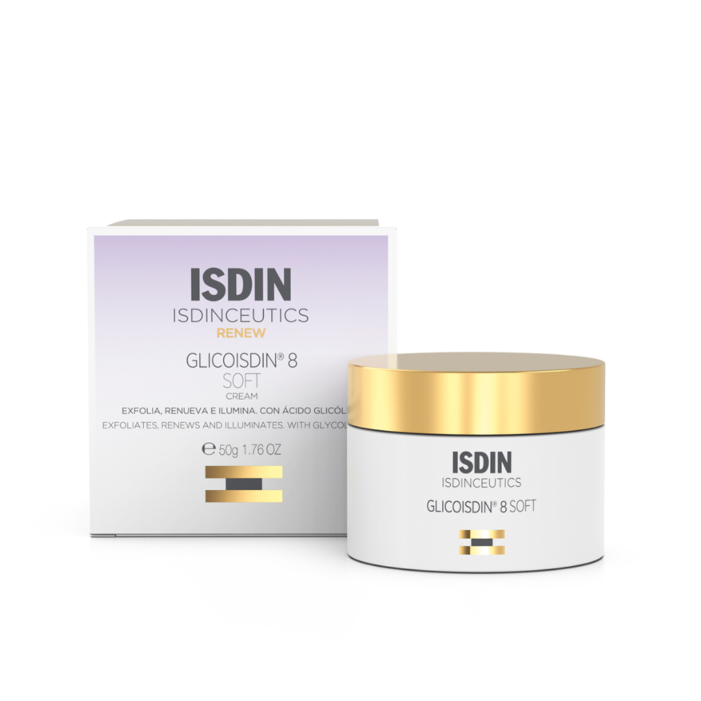 ISDIN Isdinceutics Glicoisdin 8 Soft 50ML - Creme efeito peeling facial com ácido glicólico
