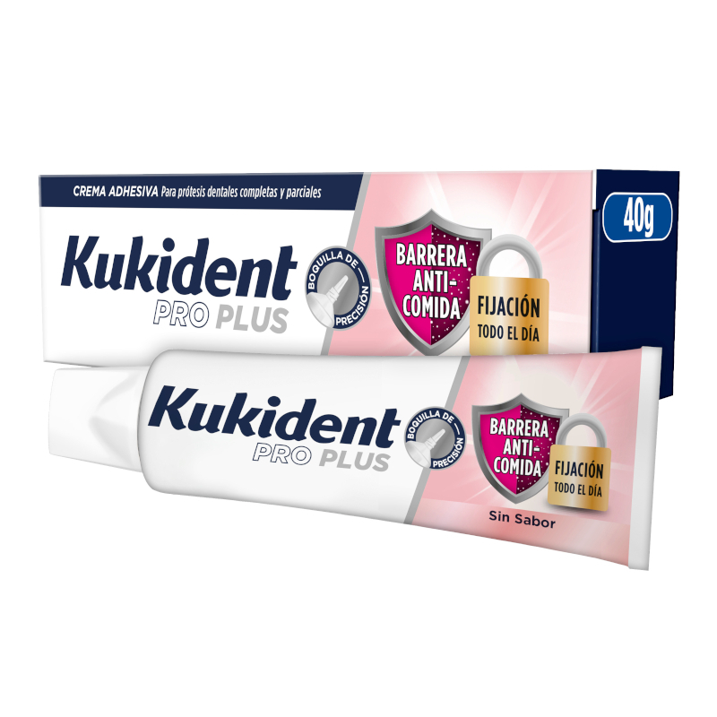 Kukident Pro Plus Barreira Anti-Comida - 40G