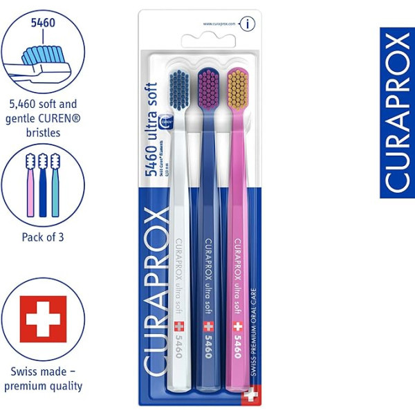 Curaprox Cs5460 Ultra Soft Escovas Dentes (x3 unidades)