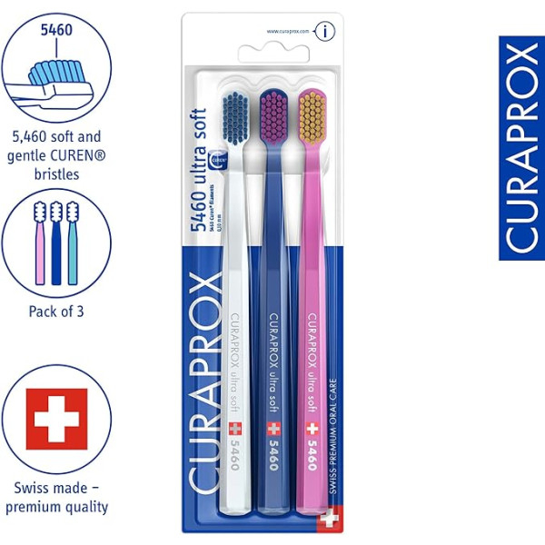 Curaprox Cs5460 Ultra Soft Escovas Dentes (x3 unidades)