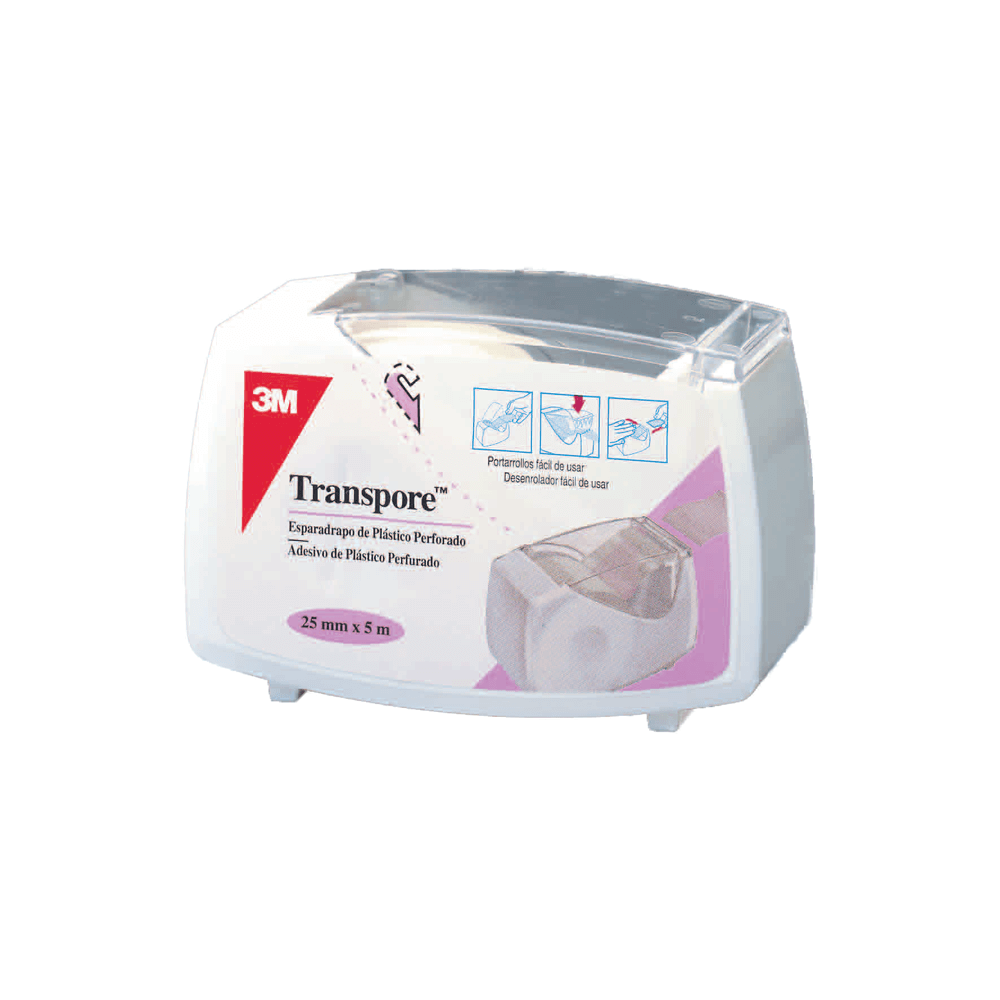 Transpore Adesivo Plástico - 25mm X 5m