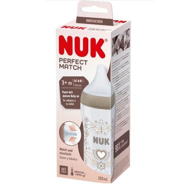 Nuk Perfect Match Biberão _ Coração - 260ml