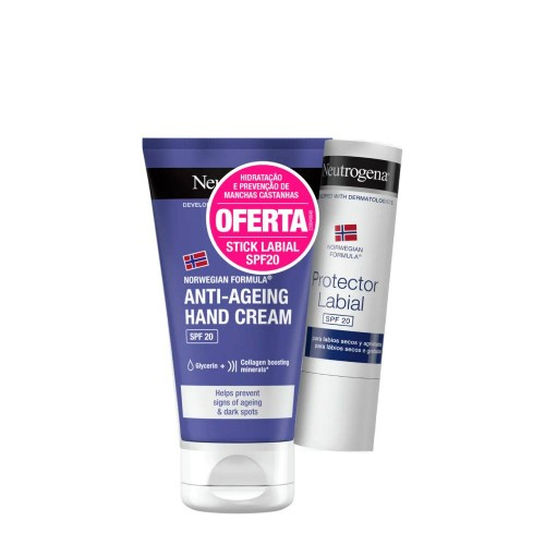 Neutrogena Mãos Antiaging Creme + Oferta Stick Labial