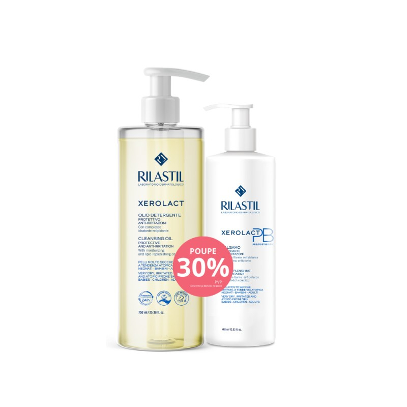 Rilastil Xerolact Oleo Lavante 750ml + Balsamo 400ml - 30%