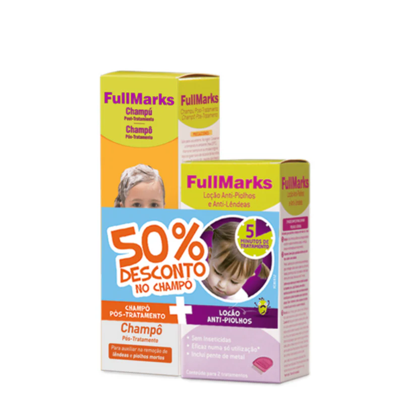 Fullmarks Loção - 100ml + Oferta Champô Pós Tratamento - 150ml + Pente