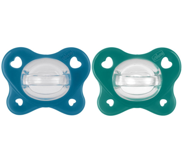 Chicco Chupeta Physioforma Dual Soft_ Azul/verde _16-36M (x2 unidades)