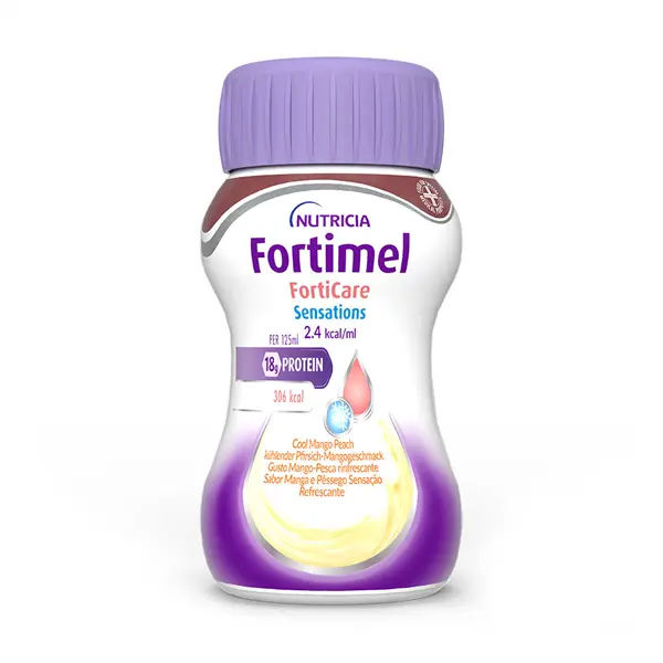 Fortimel Forticare Sensations Manga/Pêssego - 125ml (x4 unidades)