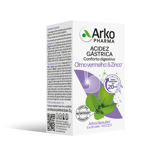 Arkocapsulas Olmo Vermelho & Zinco (x40 cápsulas)