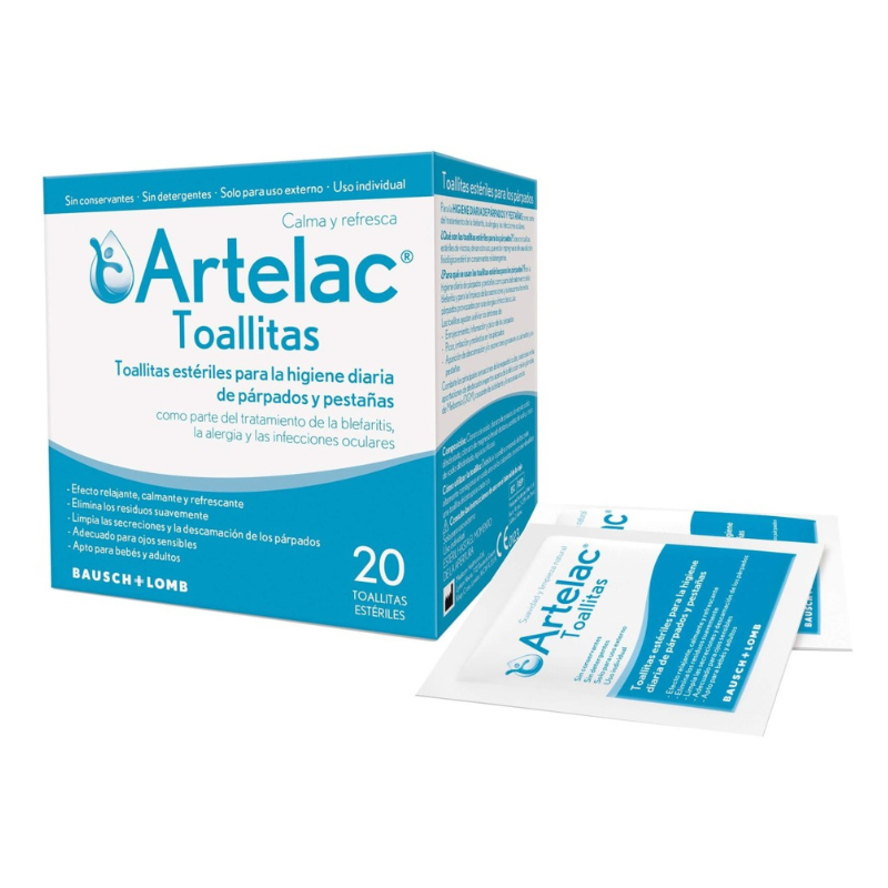Artelac Toalhitas Limpeza Oftálmica (x20 unidades)