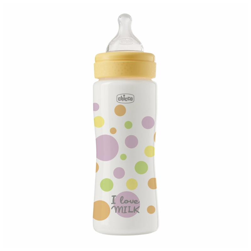 Chicco Perfect Easy Biberão Amarelo 330ml 4M+