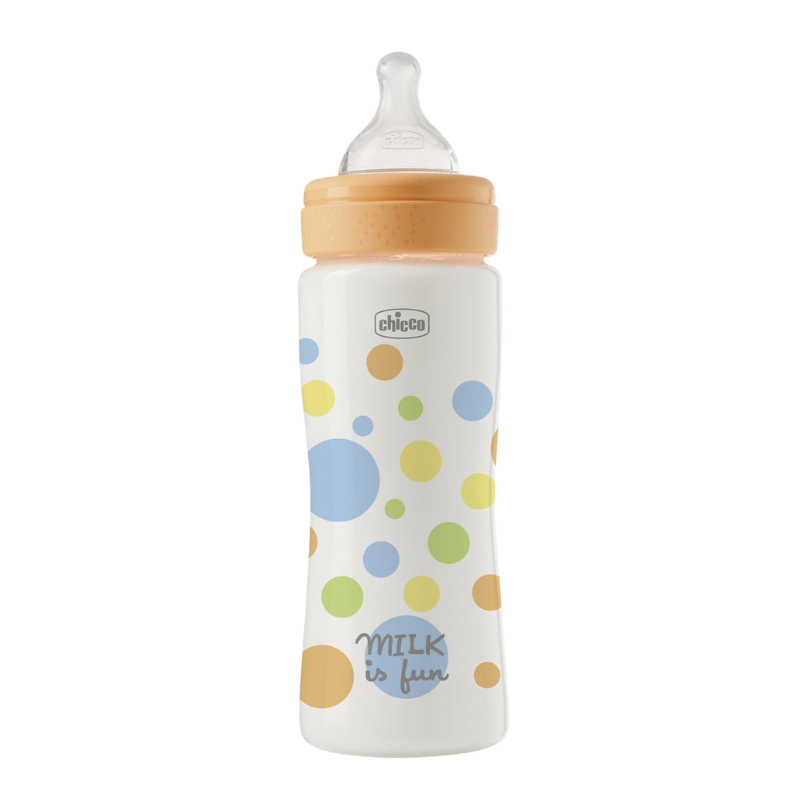Chicco Perfect Easy Biberão Laranja 330ml 4M+