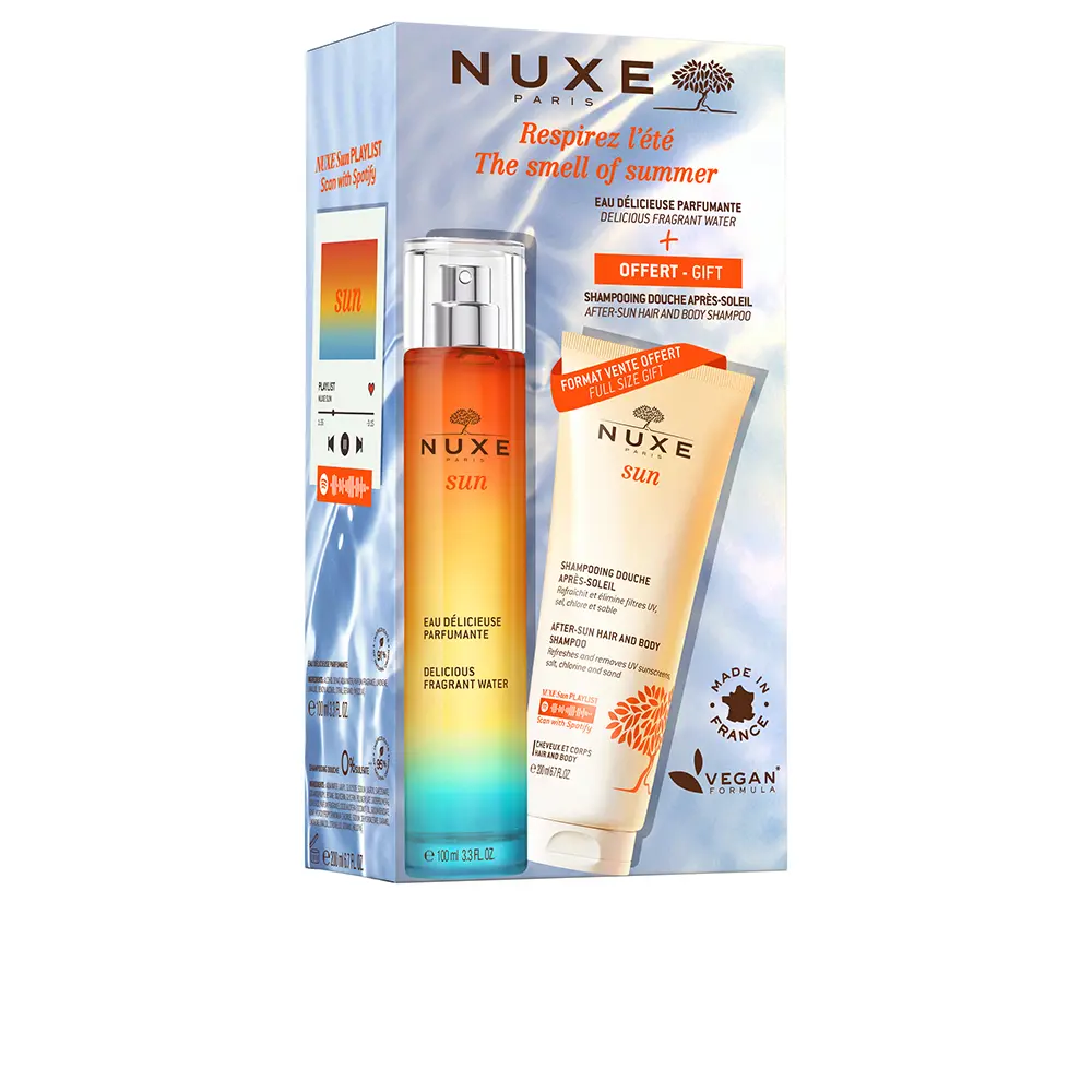 Nuxe Sun Delicious Água Perfumada 100 ml + Nuxe Sun Champô pós-sol para corpo e cabelo 200 ml