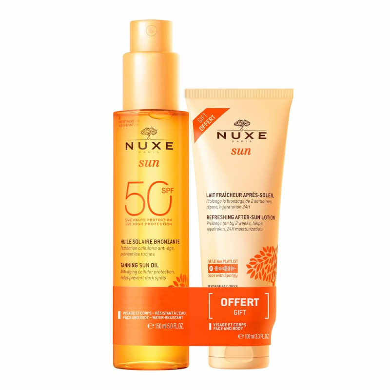 Nuxe Sun Oleo Bronzeado SPF50 150 ml + Oferta Pós Solar 100ml
