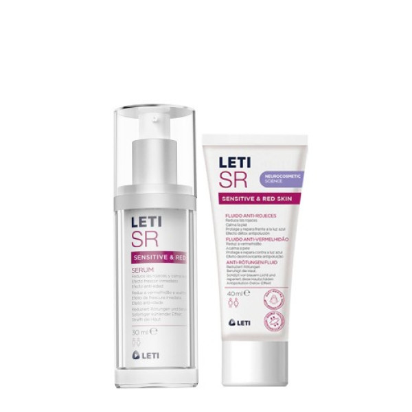Leti SR Serum- 30ml + Leti Fluido AntiVermelhidão - 40ml