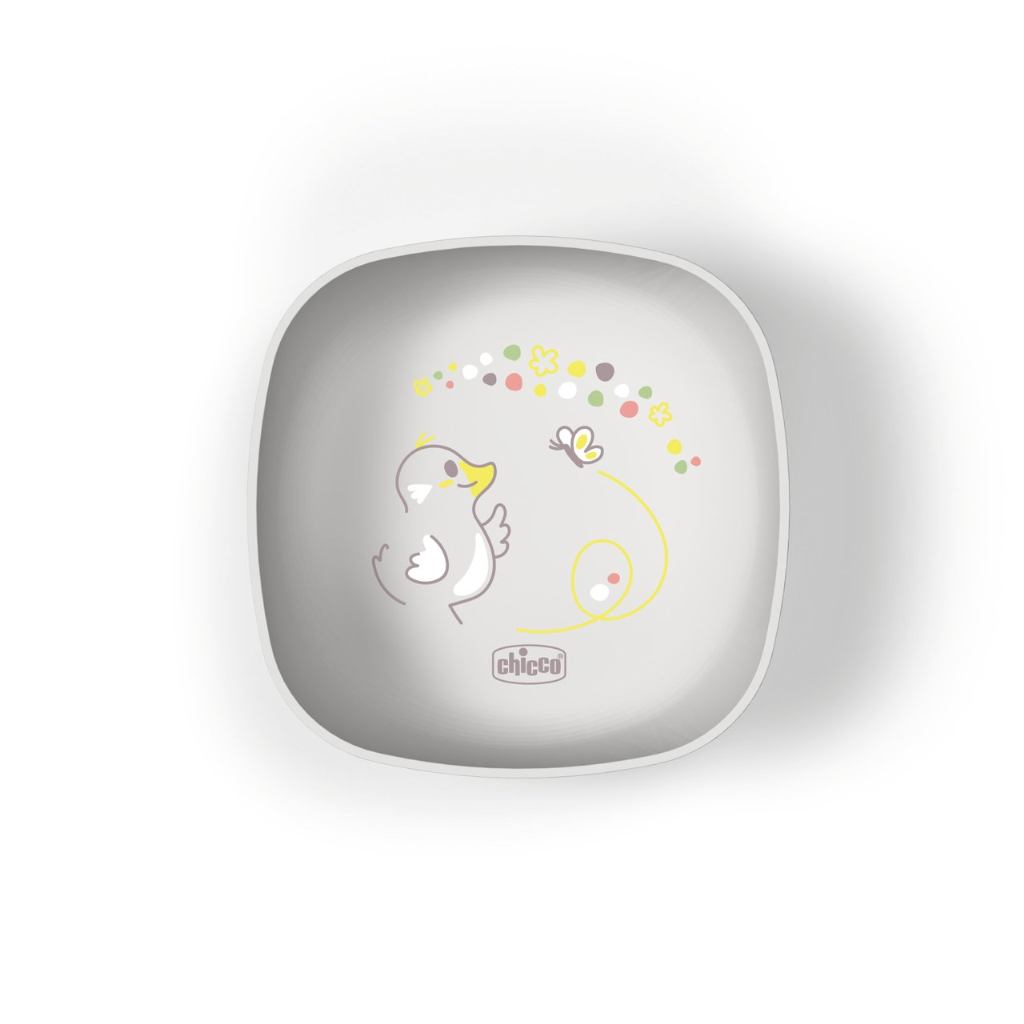 Chicco Tigela c/ Tampa_  Cinza _ 6M+