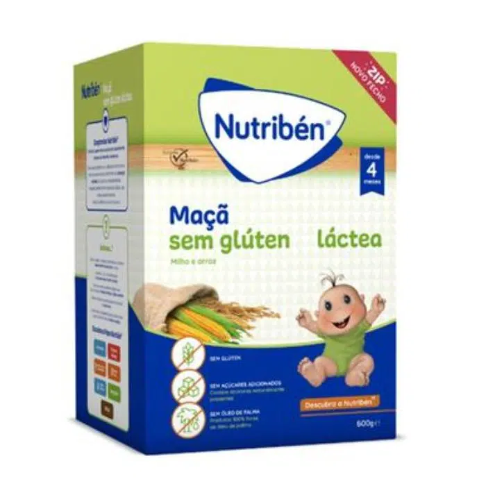 Nutriben Farinha Maçã s/Gluten Lactea - 600G