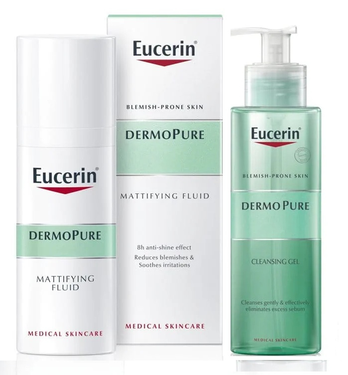 Eucerin Dermopure Fluído Matificante + Gel limpeza- Preço Especial