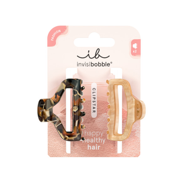 Invisibobble Clipstar Mola Goldenroar (Pack Duplo)