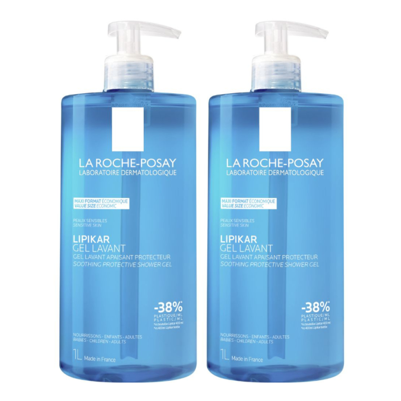 La Roche Posay Lipikar Gel Lavante - 1L (Pack Duplo)