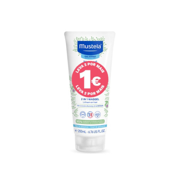 Mustela 2Em1 Cabelo/Corpo Bebé 200mL - DUO
