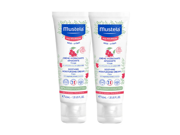 Mustela Creme Rosto Hidratante Calmante s/Perfume - DUO