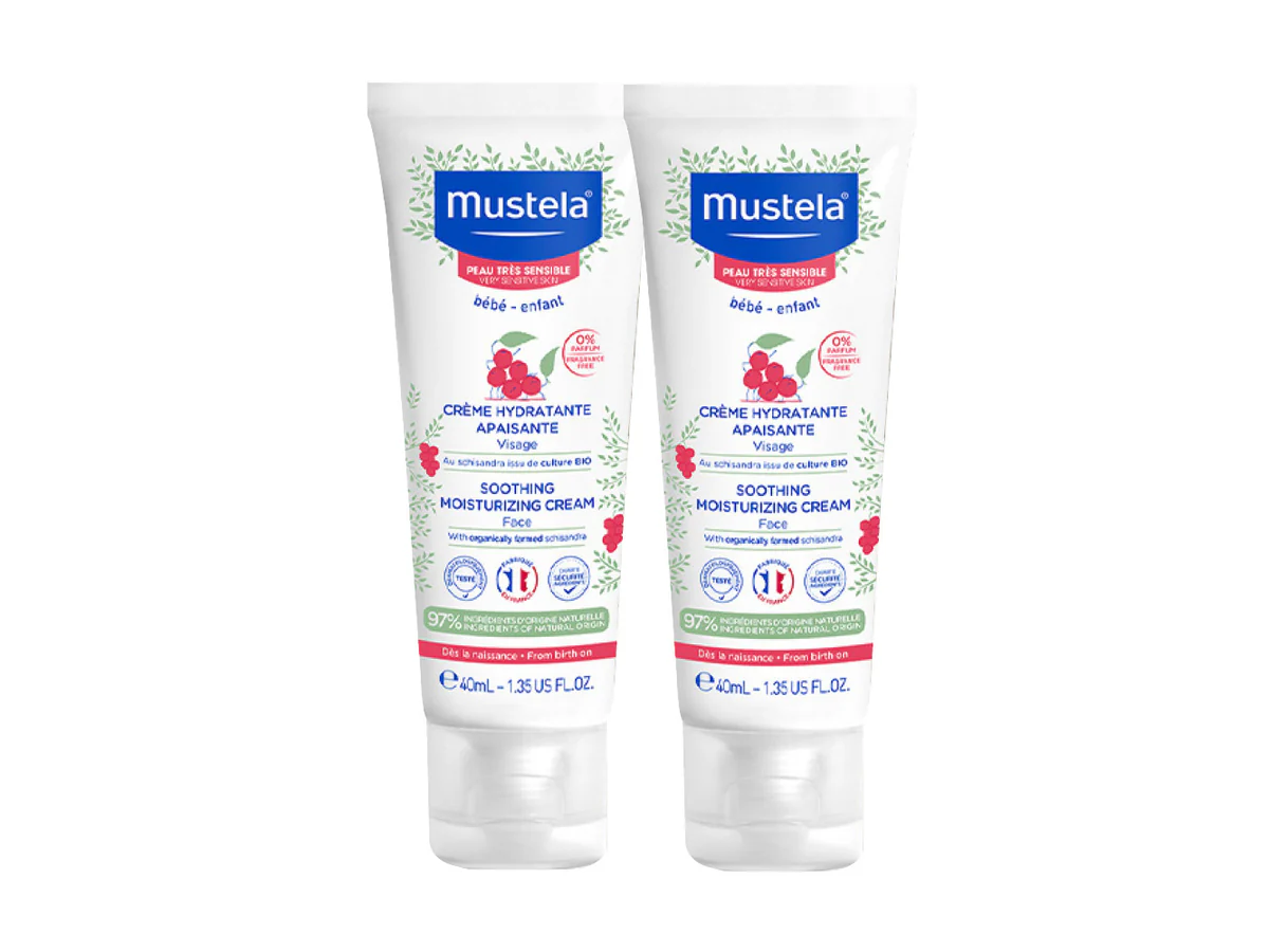 Mustela Creme Rosto Hidratante Calmante s/Perfume - DUO