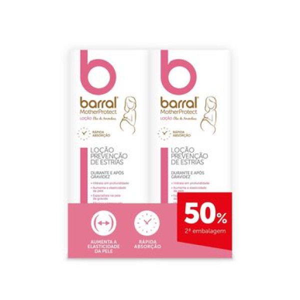 Barral Motherprotect Loção Óleo Amêndoas Doces 2X200mL