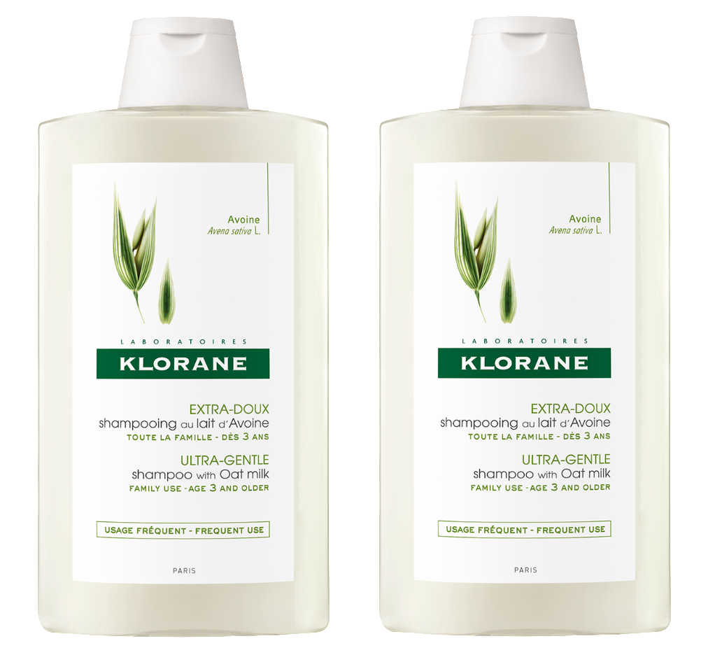 Klorane Capilar Champô Leite Aveia - 400ml (Duo)