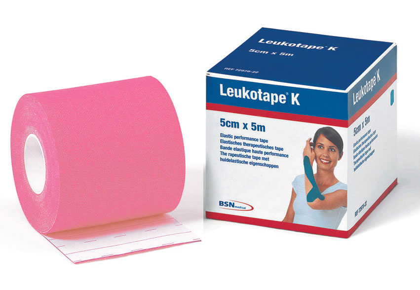 Leukotape K Fita Cinesiolog 5cm x 5m Rosa