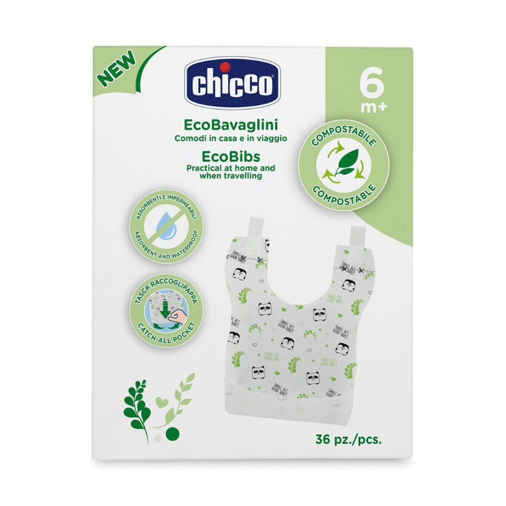 Chicco Babete Compostável  +6 meses X 36 unidades