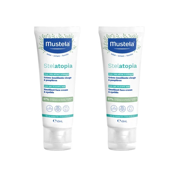 Mustela PA Stelatopia Creme Rosto - 40ml (Pack Duplo)