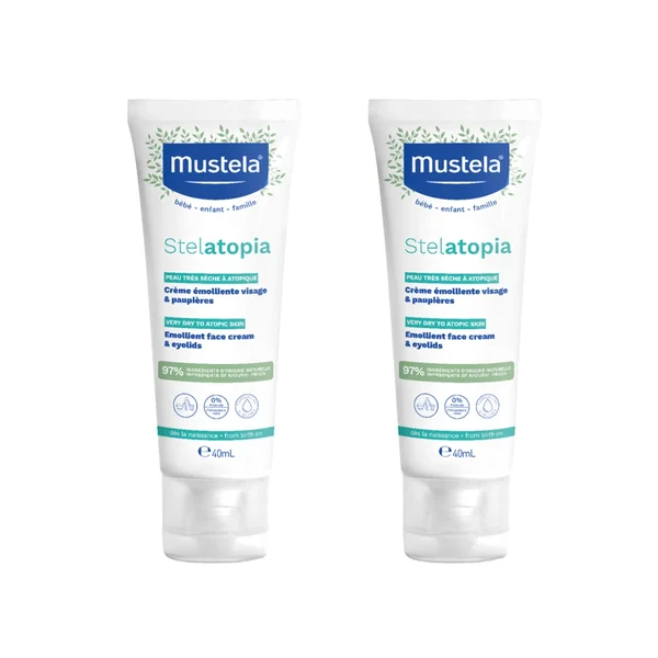 Mustela PA Stelatopia Creme Rosto - 40ml (Pack Duplo)