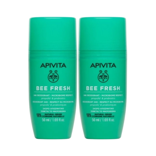 Apivita Bee Fresh Deo 24H - 50ml (Duplo Pack)