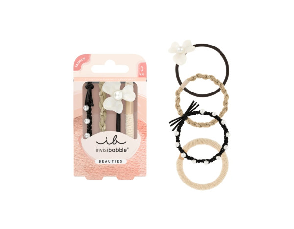 Invisibobble Twistar Flower Pearl x 4 unidades