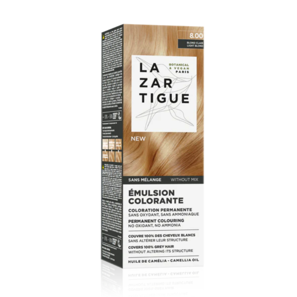 Lazartigue Emulsão Coloração 8.00 Louro Claro 60ml